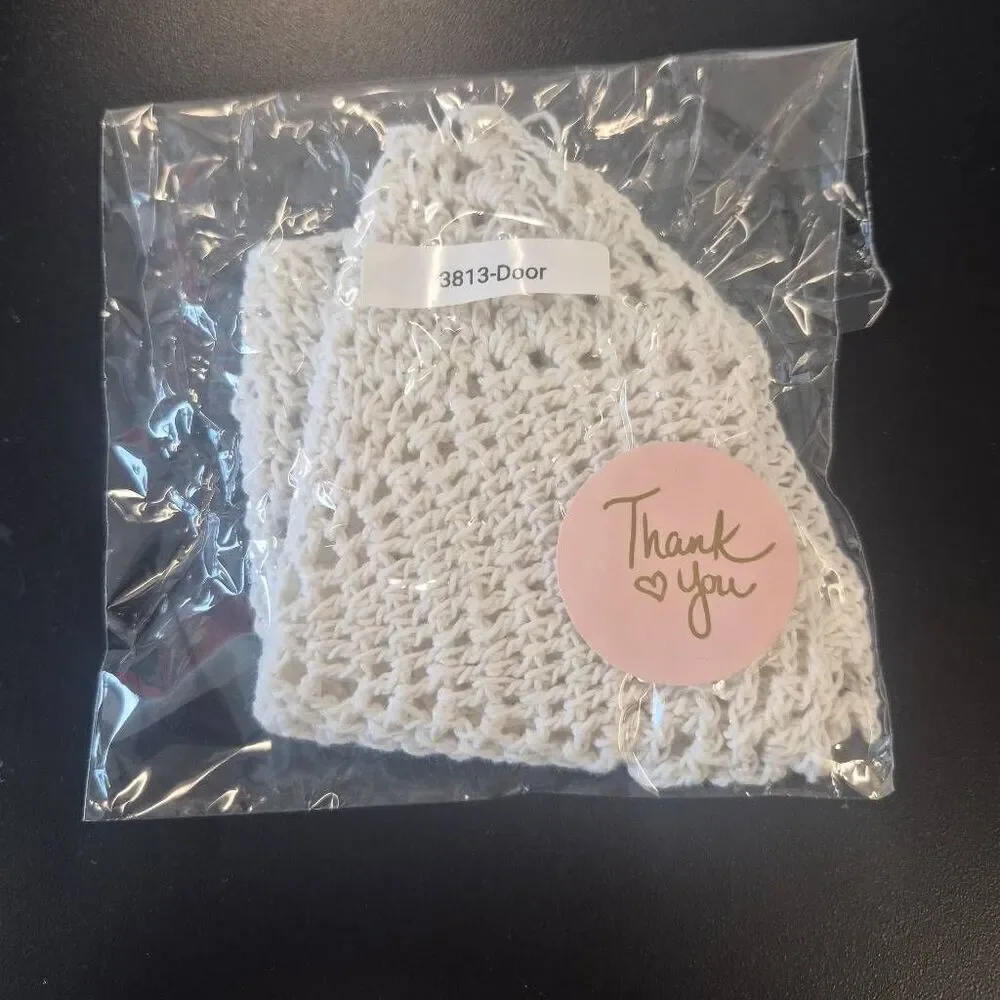 Doily, Vintage White Cotton 7.25
